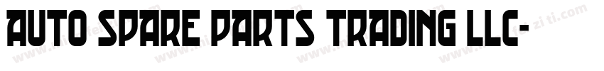 AUTO SPARE PARTS TRADING LLC字体转换